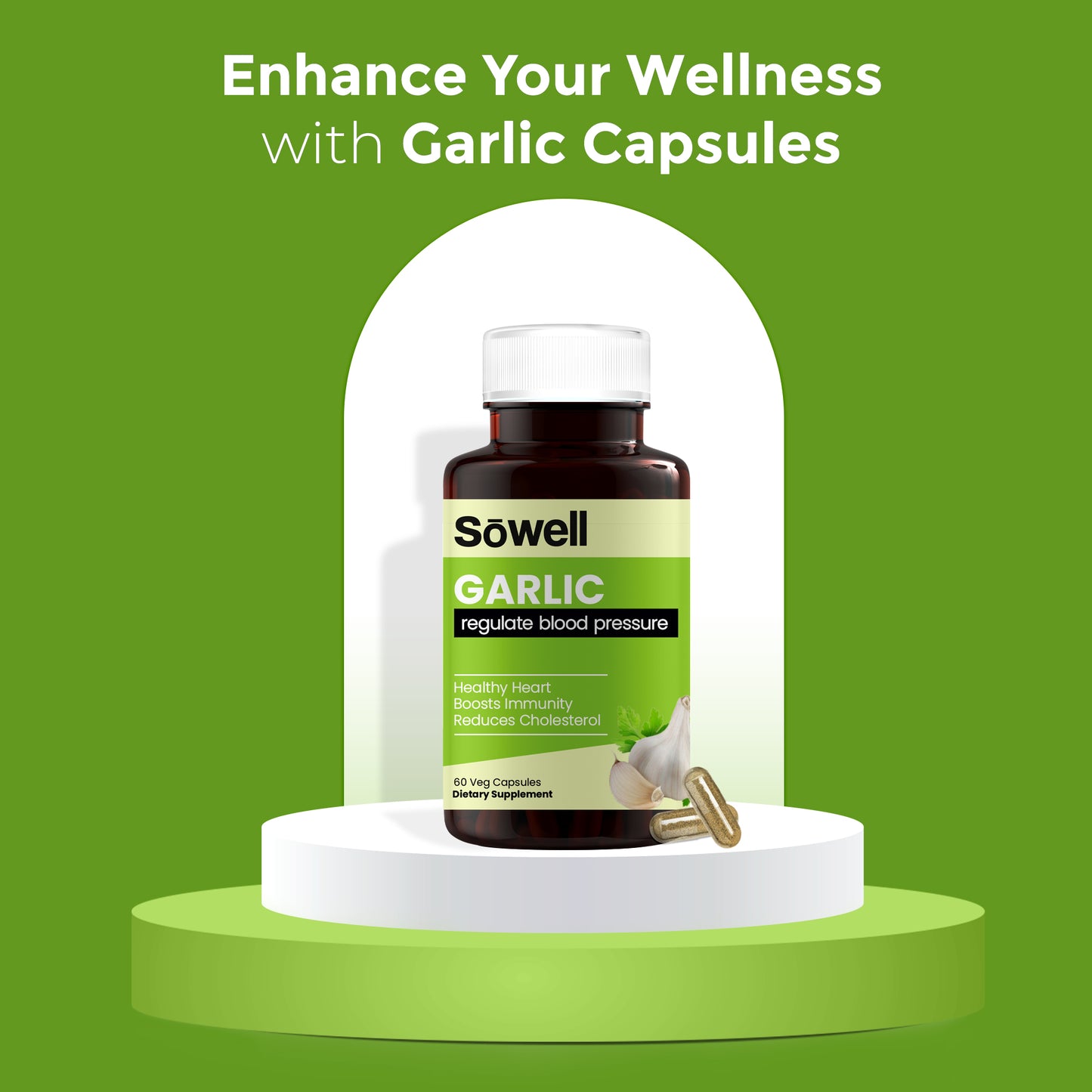Garlic Healthy Blood Pressure Supplement