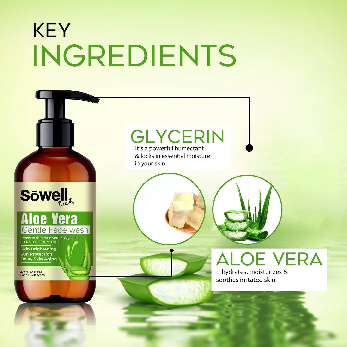 Aloe Vera Gentle Face Wash 200ml