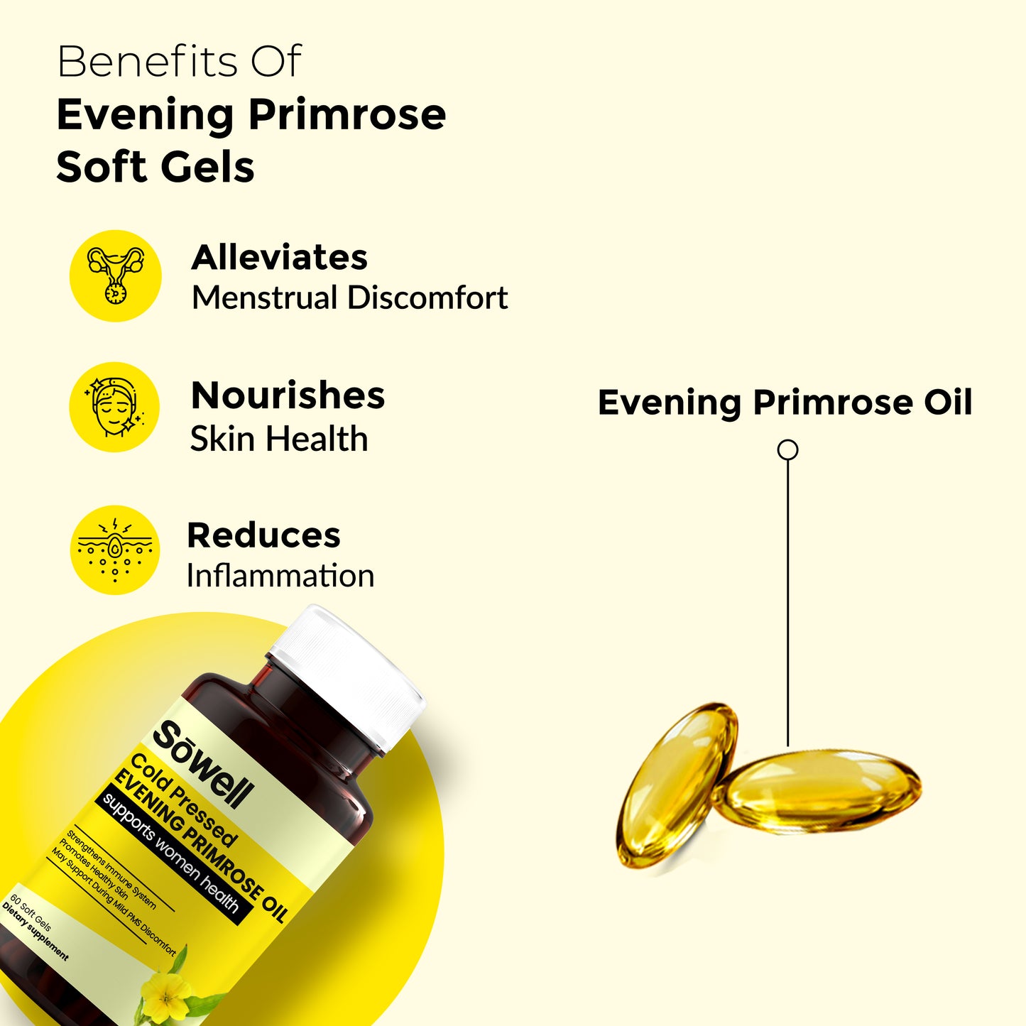 Cold Pressed Evening Primrose Softgels