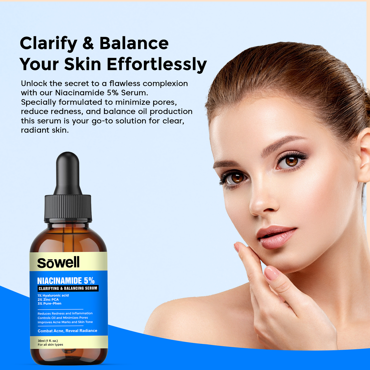 NIACINAMIDE 5% Clarifying & Balancing Serum