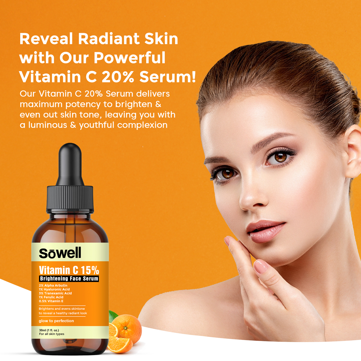 Vitamin C 15% Brightening Face Serum 30ml