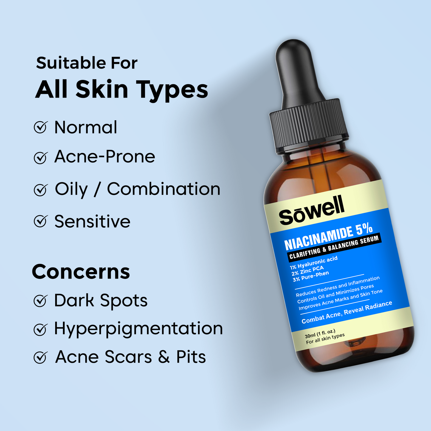 NIACINAMIDE 5% Clarifying & Balancing Serum