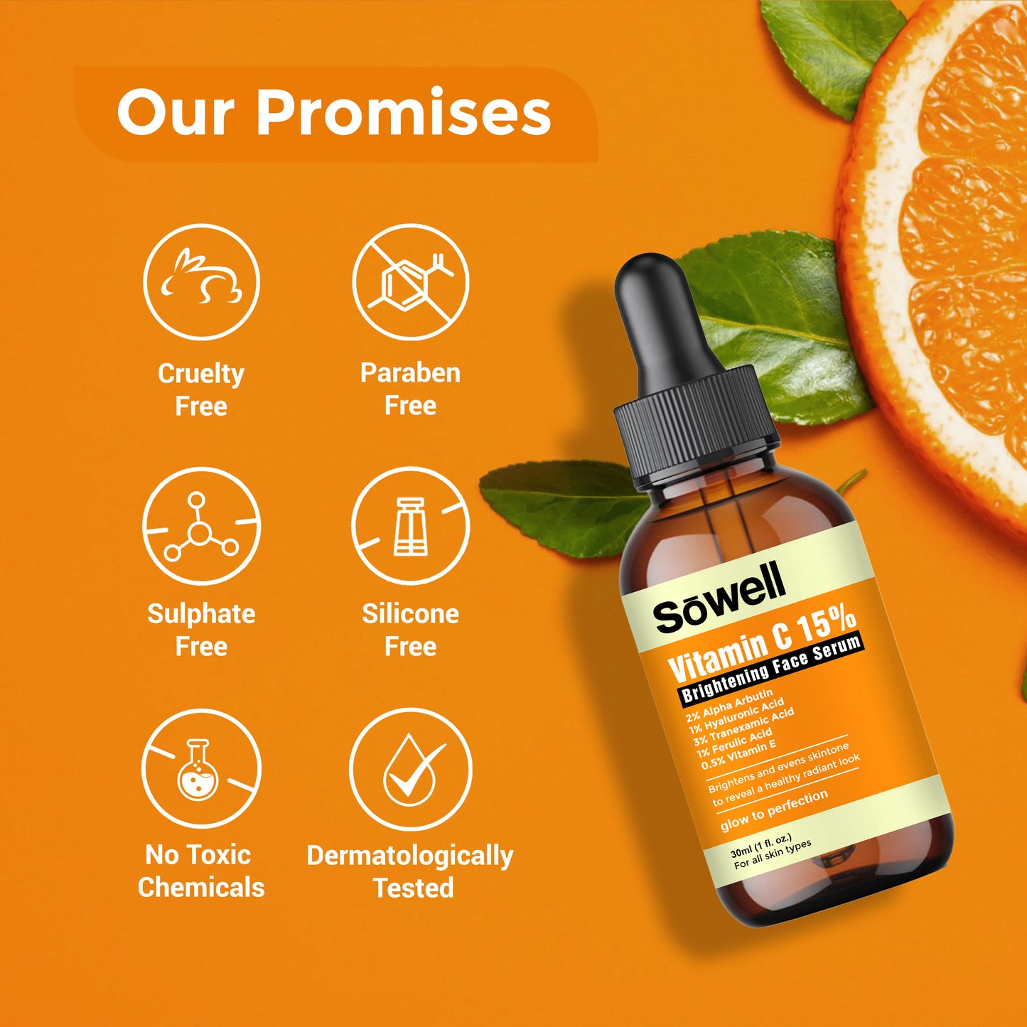 Vitamin C 15% Brightening Face Serum 30ml