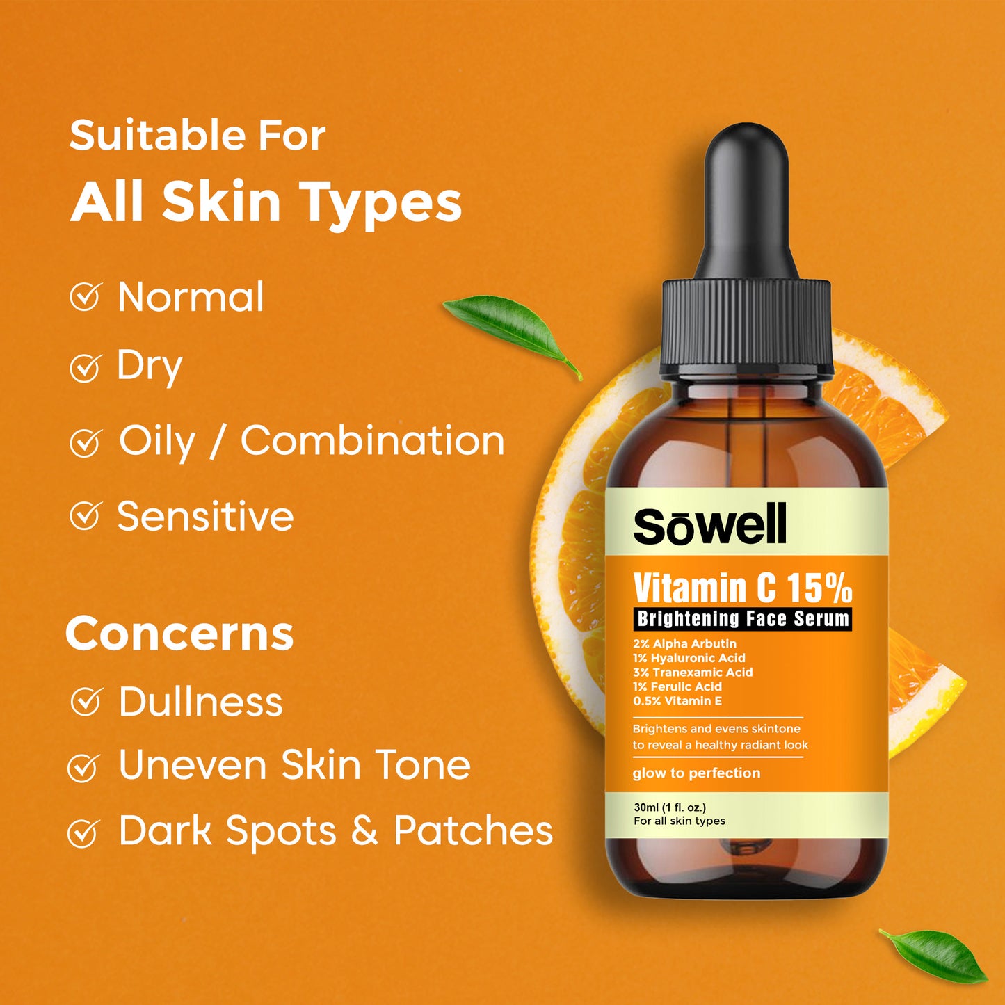 Vitamin C 15% Brightening Face Serum 30ml