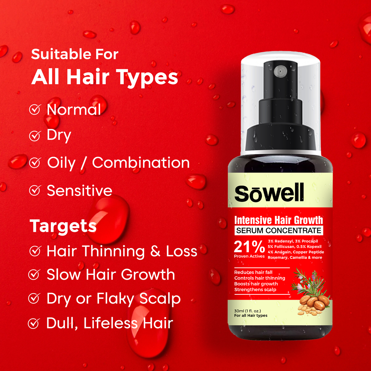 Intensive Hair Growth Serum Concentrate 30ml