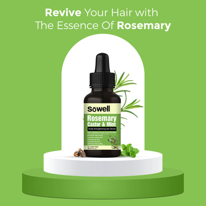 Rosemary Castor Mint Scalp Strengthening Hair Serum 30ml