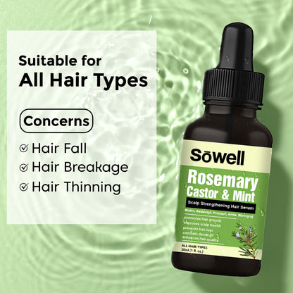 Rosemary Castor Mint Scalp Strengthening Hair Serum 30ml
