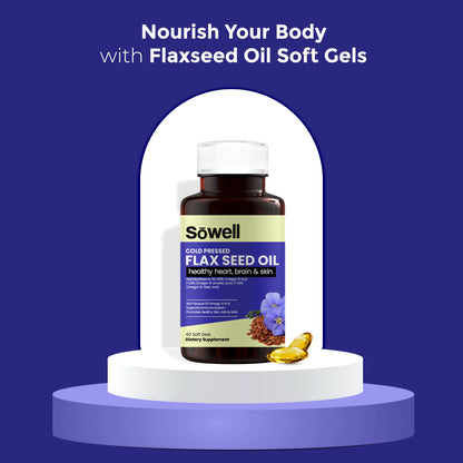 Cold Pressed Flax Seed Oil Softgels