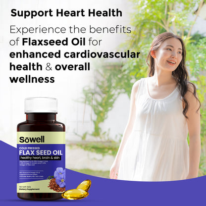 Cold Pressed Flax Seed Oil Softgels