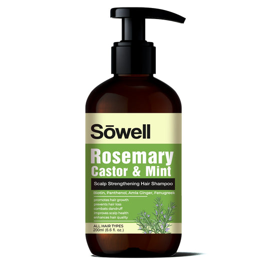 Rosemary Castor Mint Scalp Strengthening Hair Shampoo 200ml